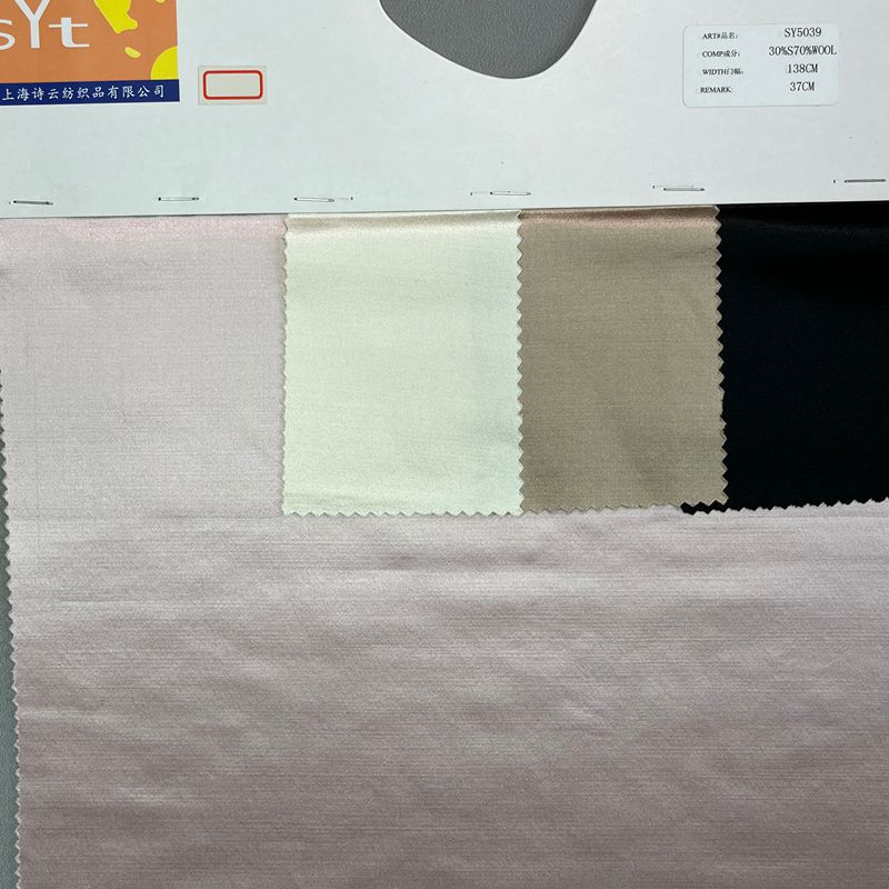 sy5039,30%silk70%wool,138cm,37mm,s/w satin,pieece-dyed