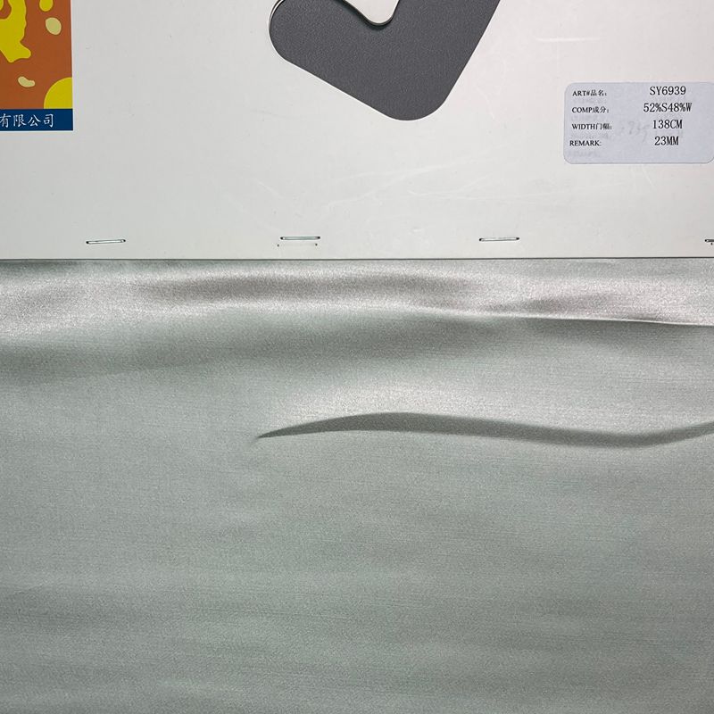 sy6939,52%silk48%wool,138cm,23mm,charmeuse,piece-dyed