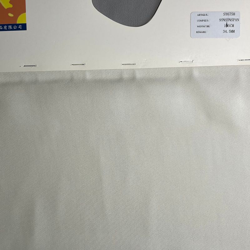 sy6758,95%silk5%spandex,105cm,34.5mm,elastic heavy georgette,piece-dyed