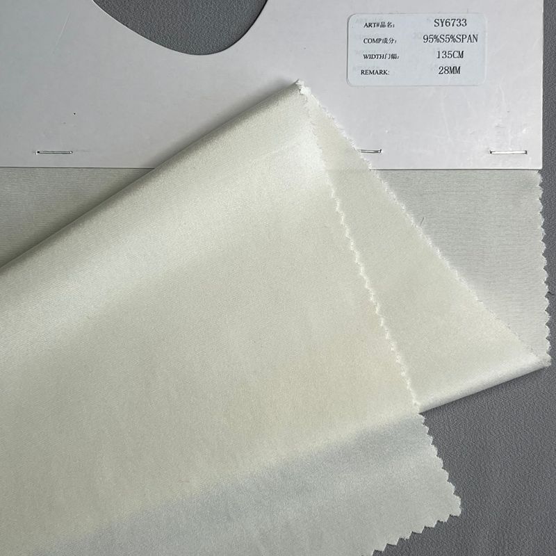 sy6733,95%silk5%span,135cm,28mm,elastic heavy crepe