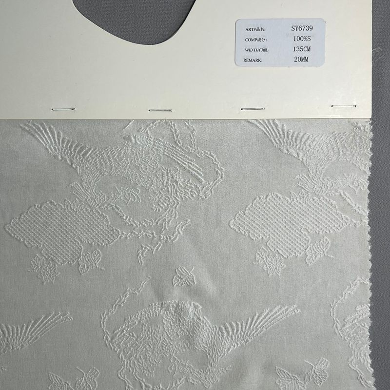 sy6739,100%silk,135cm,20mm,jacquard fabric,piece dyed