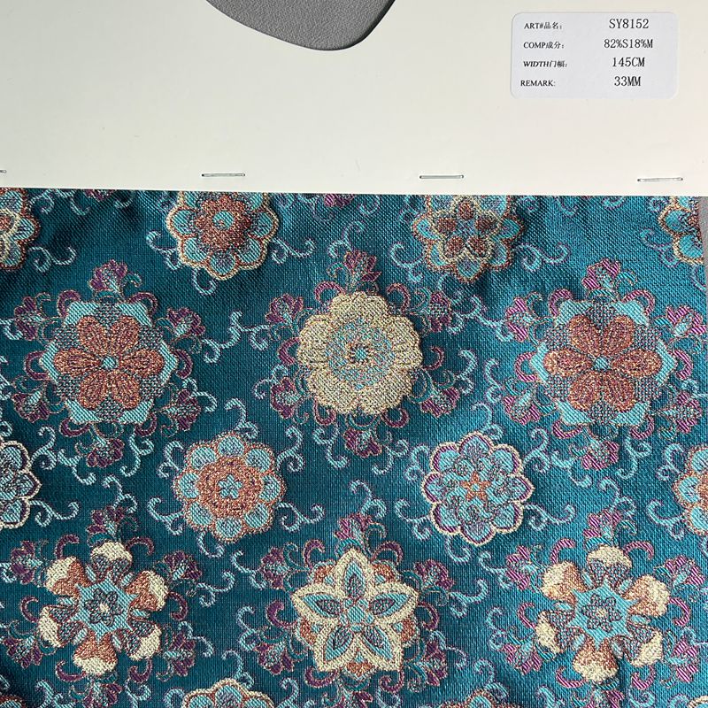 sy8152,82%silk18%metallic,145cm,33mm,yarn-dyed,jacquard fabric