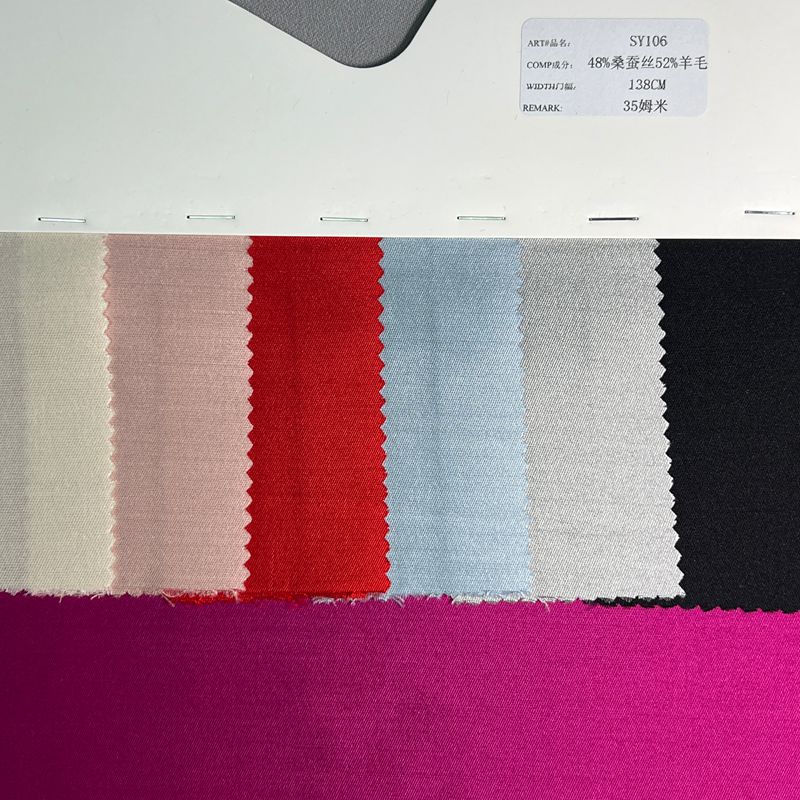   sy106,48%silk52%wool,138cm,35mm,twill,piece-dyed