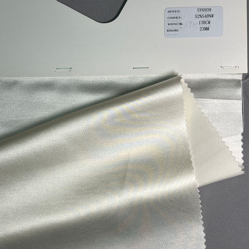 sy6939,52%silk48%wool,138cm,23mm,charmeuse,piece-dyed