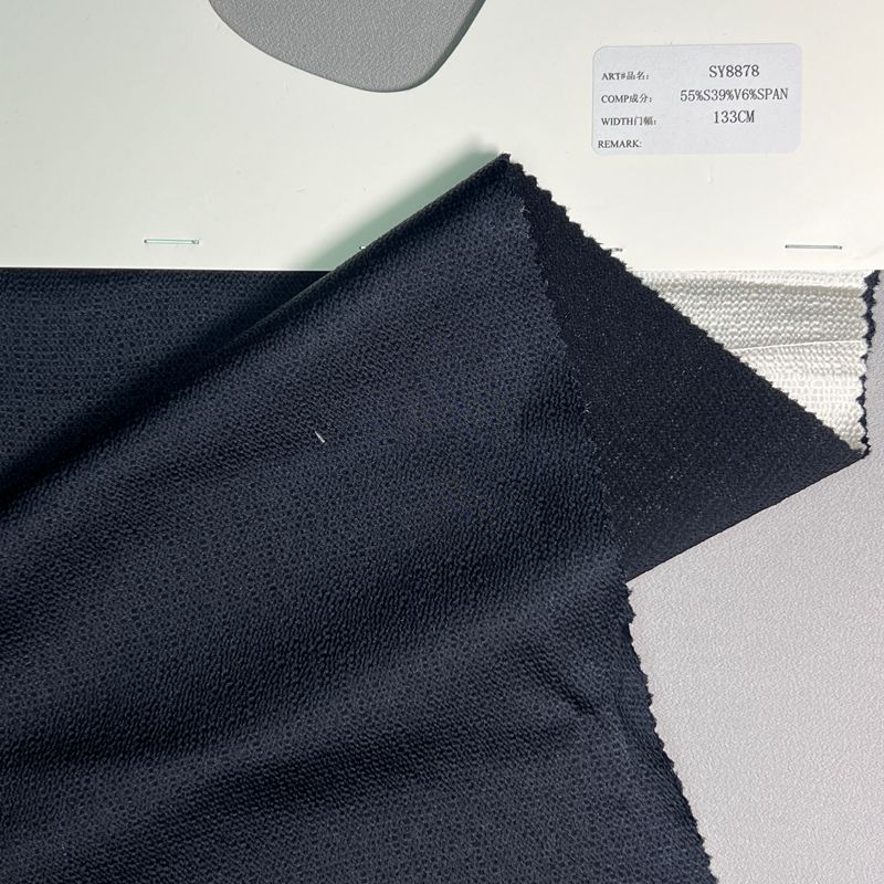 sy8878,55%silk39%viscose6%spandex,133cm,elastic hammered satin,piece-dyed