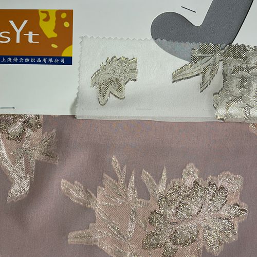 sy7892,65%silk20%viscose15%metallic,135cm,12.5mm,cut-work voile,piece-dyed