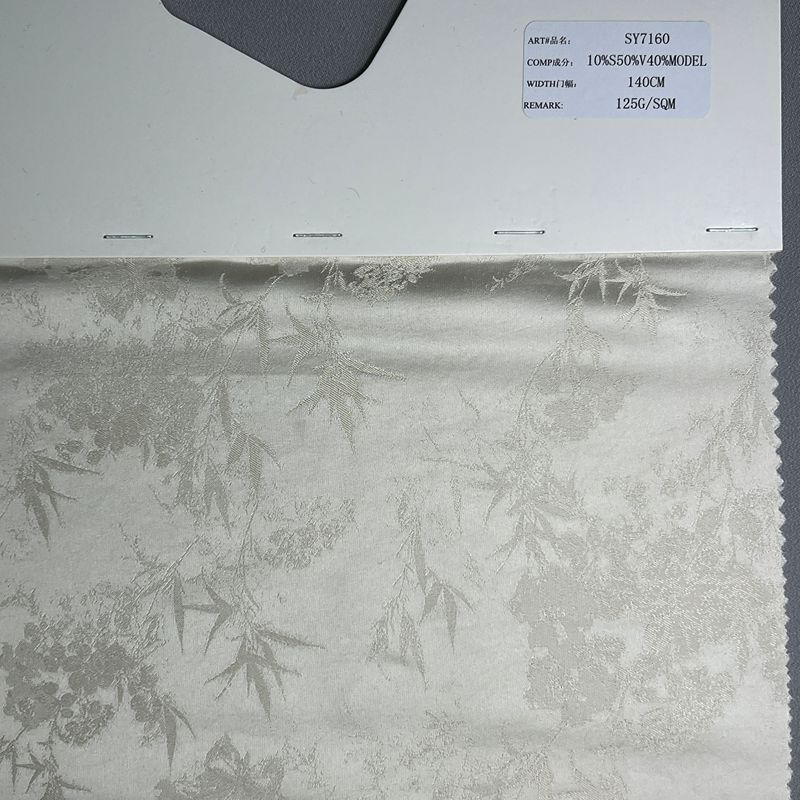 sy7160,10%silk50%viscose40%modal,140cm,125gsm,jacquard,piece-dyed