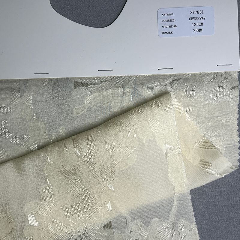 sy7831,68%silk32%viscose,135cm,22mm,cut-work voile,piece-dyed