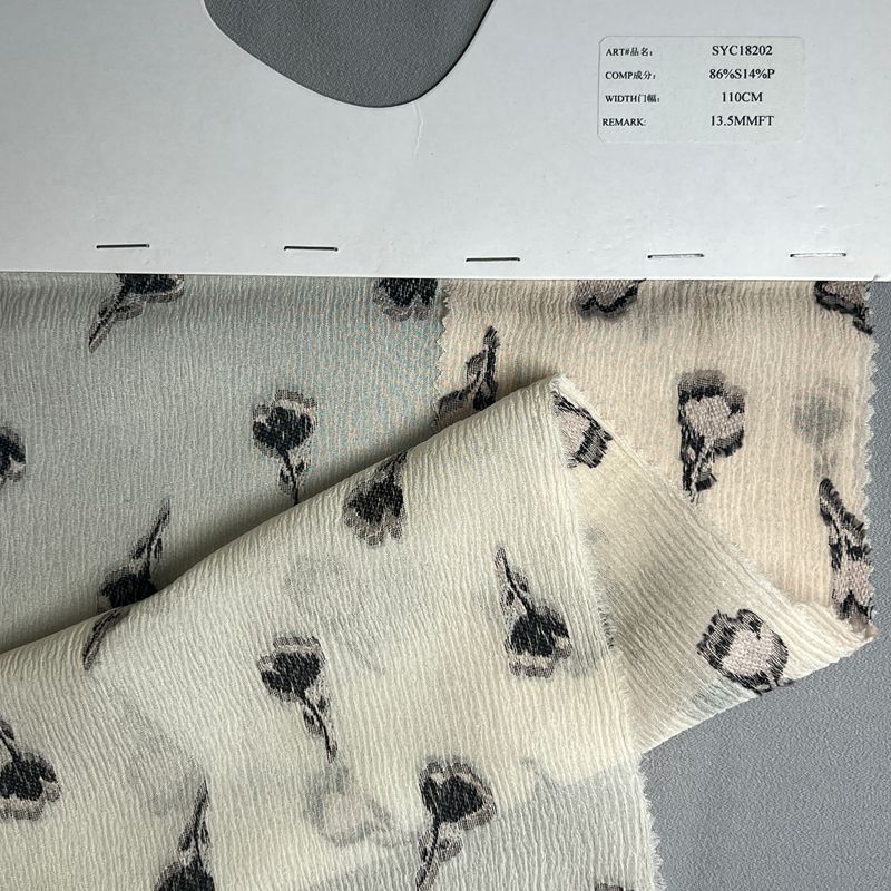 syc18202,86%silk14%polyester,110cm,13.5mm,piece-dyed