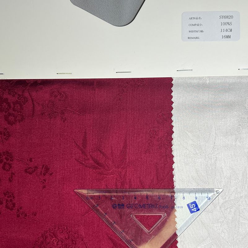 sy6820,100%silk,114cm,16mm,jacquard,piece-dyed
