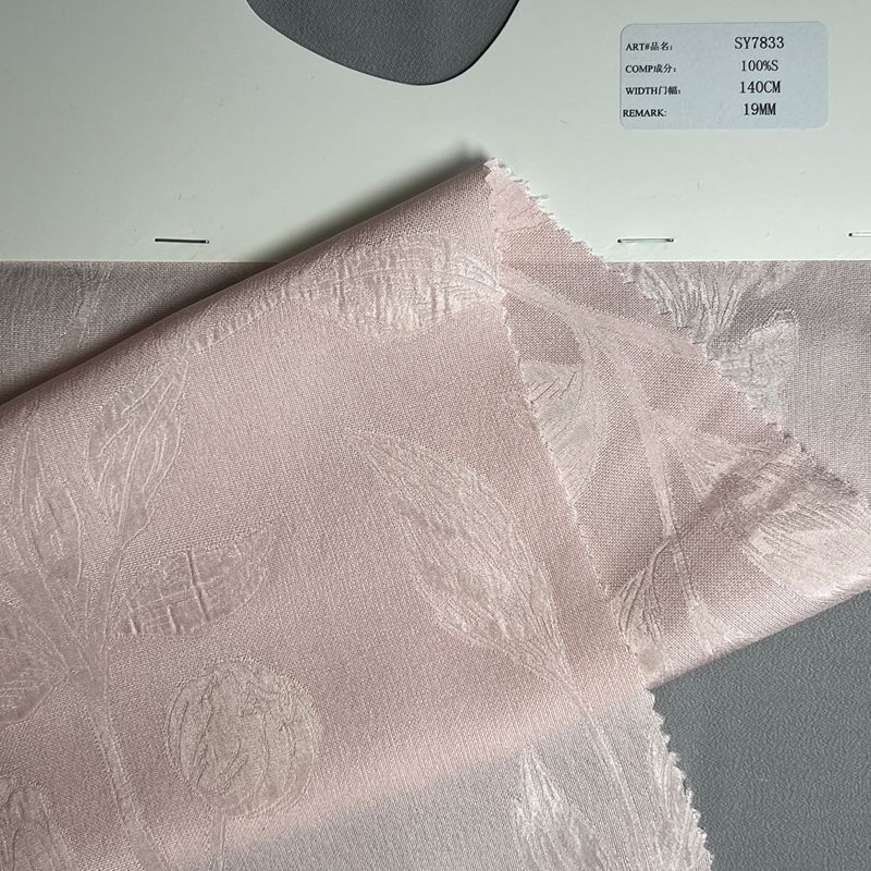 sy7833,100%silk,140cm,19mm,jacquard,piece-dyed