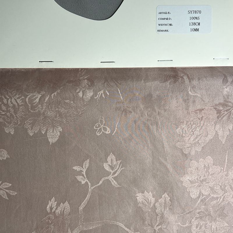 sy7870,100%silk,138cm,10mm,jacquard organza,piece-dyed