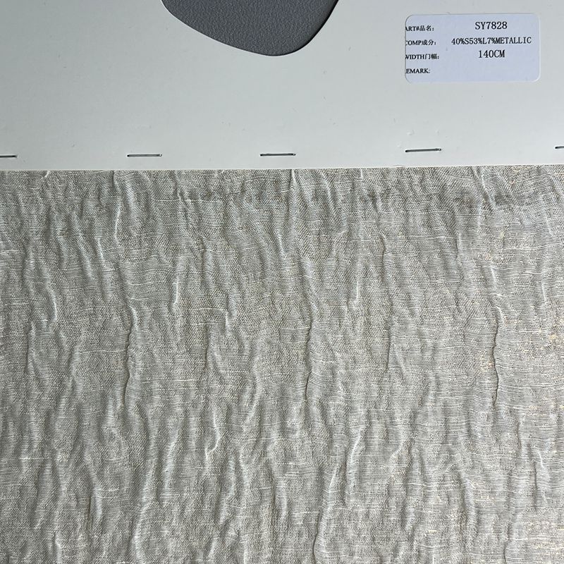 sy7828,40%silk53%linen7%metallic,140cm,piece-dyed