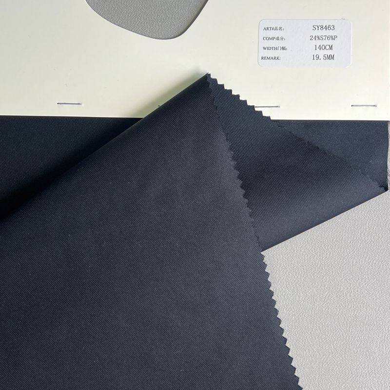 sy8463,24%silk76%polyester,140cm,19.5mm,twill,yarn-dyed