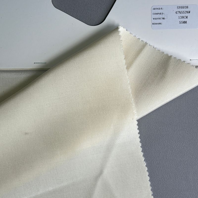 sy6938,47%silk53%wool,138cm,55mm,piece-dyed