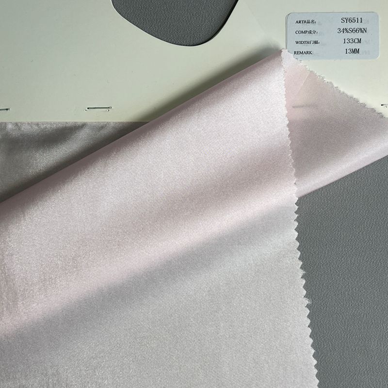 sy6511,34%silk66%nylon,133cm,13mm,taffeta,piece-dyed