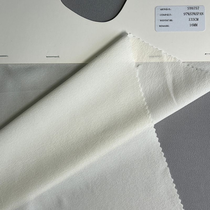 sy6757,97%silk3%spandex,133cm,16mm,elastic chiffon,piece-dyed