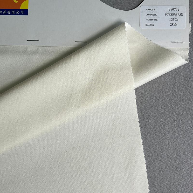 sy6732,95%silk5%spandex,135cm,28mm,elastic heavy crepe de chine,piece-dyed