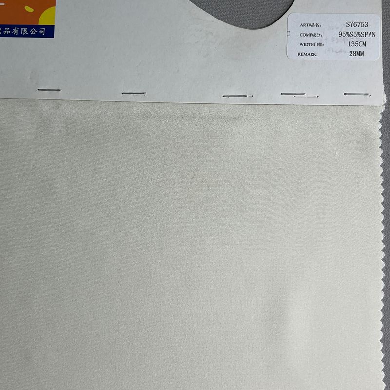 sy6753,95%silk5%spandex,135cm,28mm,elastic heavy cdc,piece-dyed