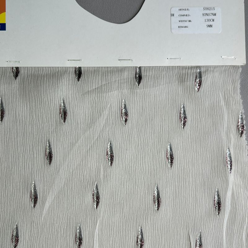 sy6215,93%silk7%metallic