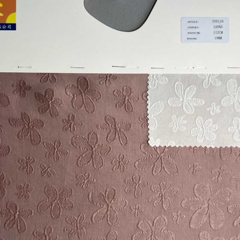 sy6116,100%silk,112cm,19mm,jacquard gauze crepe,piece-dyed