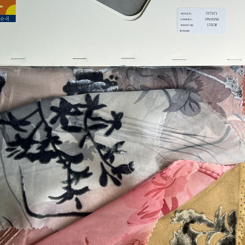 sy7071,18%silk82%rayon,135cm,burnt-out velvet,piece-dyed