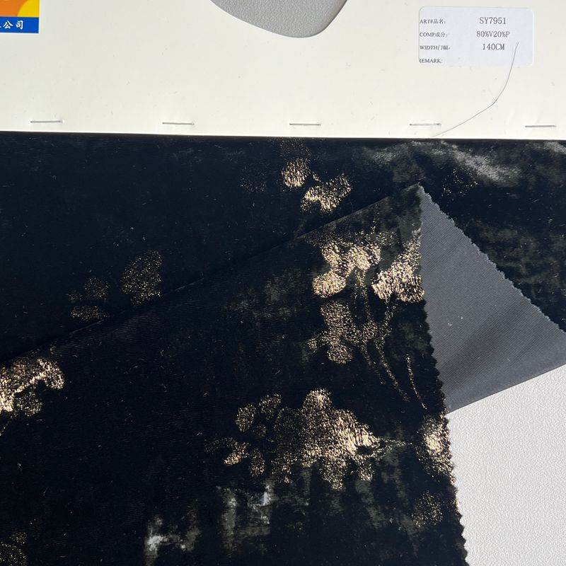 sy7951,20%polyester80%rayon,140cm,gold-printed velvet