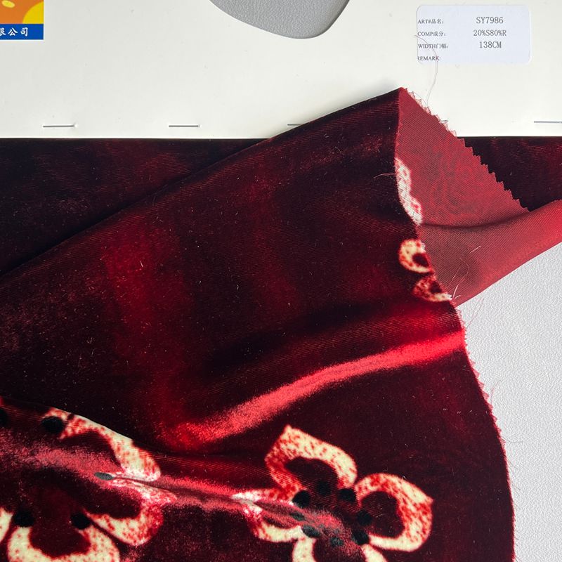 sy7986,20%silk80%rayon,138cm,printing velvet