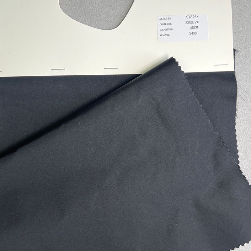 sy8468,23%silk77%polyester,140cm,24mm,twill,yarn-dyed