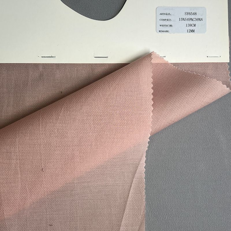 sy6548,15%silk49%cotten36%nylin,138cm,12mm,yarn-dyed