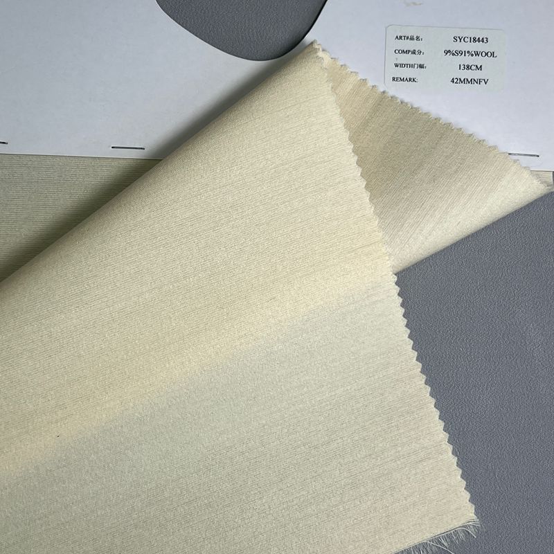 syc18443,9%silk91%wool,138cm,42mm,plain weave,yarn-dyed