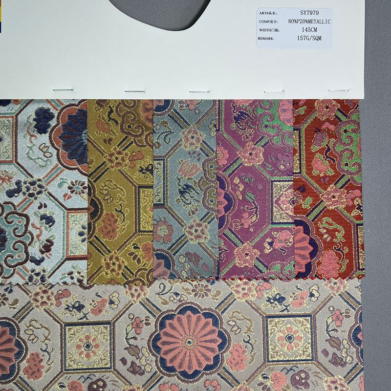 sy7979,80%polyester20%metallic,145cm,157gsm,jacquard,yarn-dyed