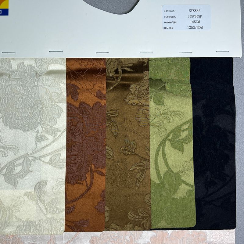 sy8836,65%polyester35%rayon,145cm,125gsm,jacquard,yarn-dyed