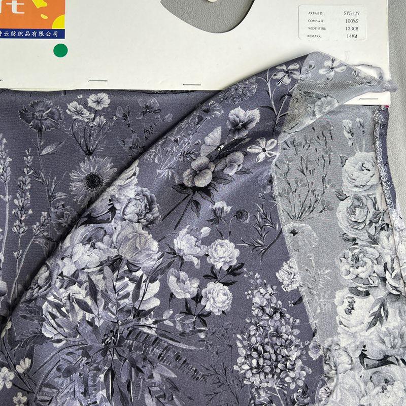 sy5127,100%silk,135cm,14mm,printing crepe de chine