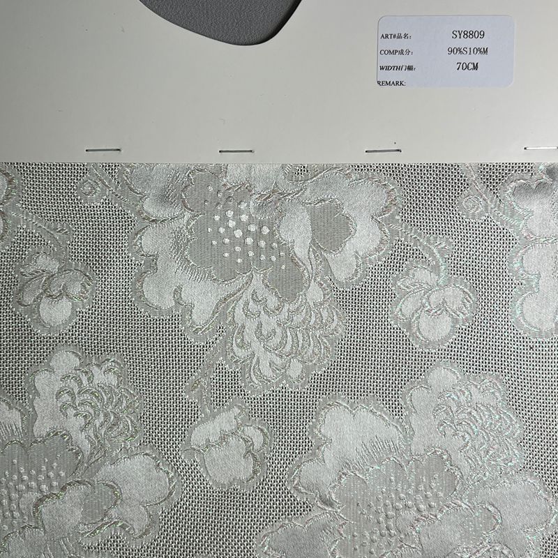 sy8809,90%silk10%metallic,70cm,silk LUO,yarn-dyed