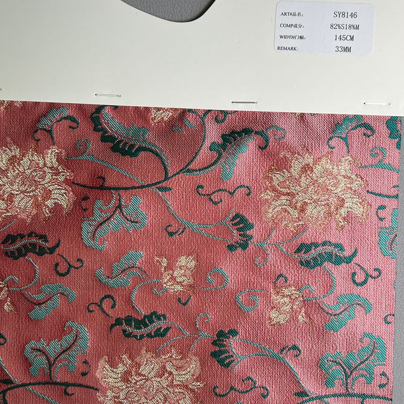 sy8146,82%silk18%metallic,145cm,33mm,jacquard,yarn-dyed