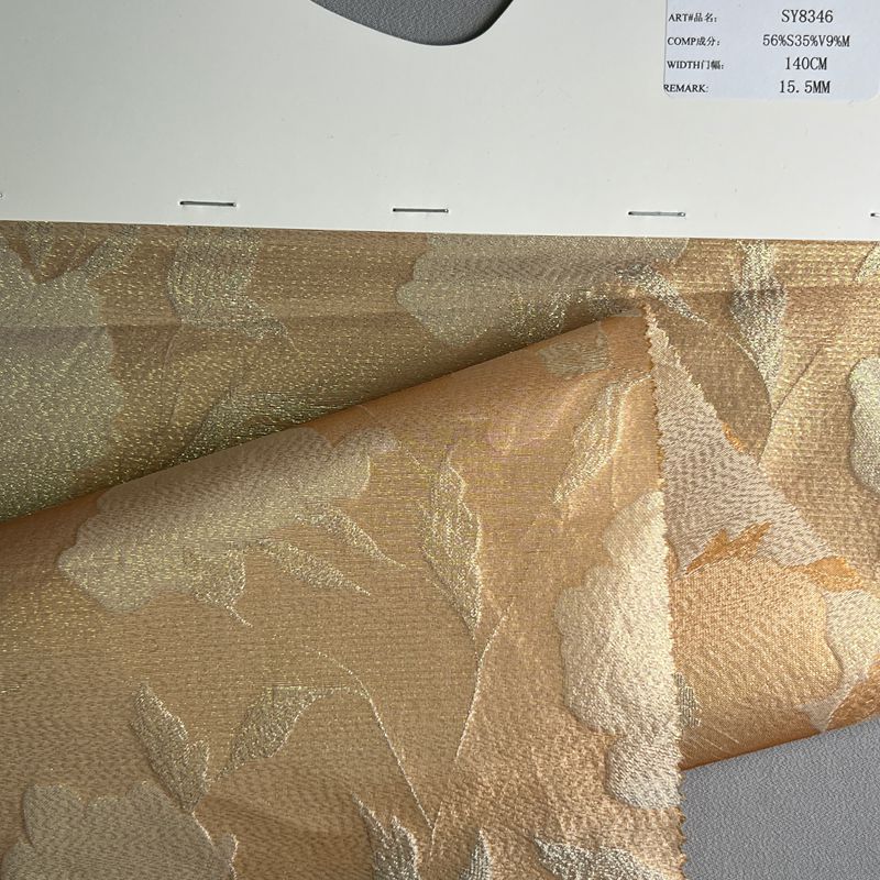 sy8346,56%silk35%viscose9%metallic,140cm,15.5mm,jacquard,yarn-dyed
