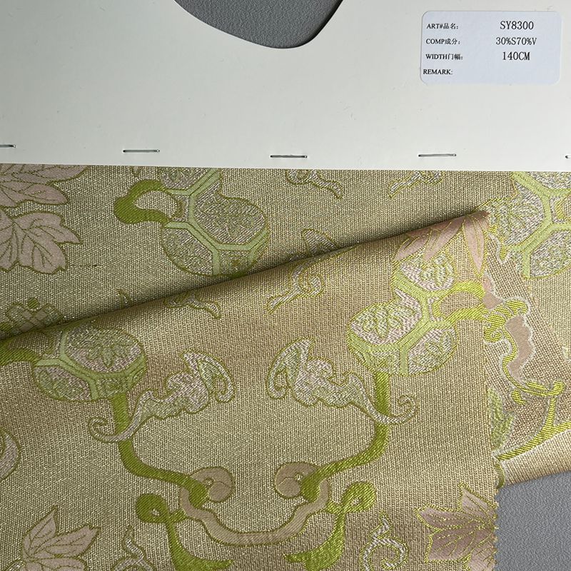 sy8300,30%silk70%viscose,140cm,jacquard,yarn-dyed
