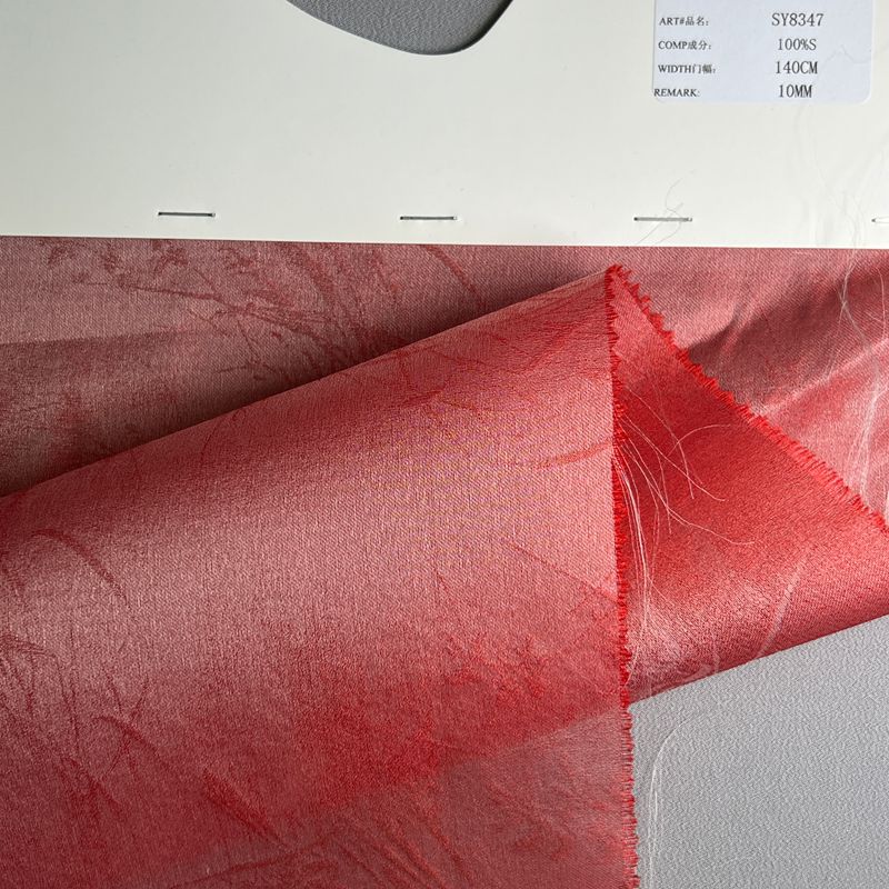 sy8347,100%silk,140cm,10mm,jacquard organza,yarn-dyed