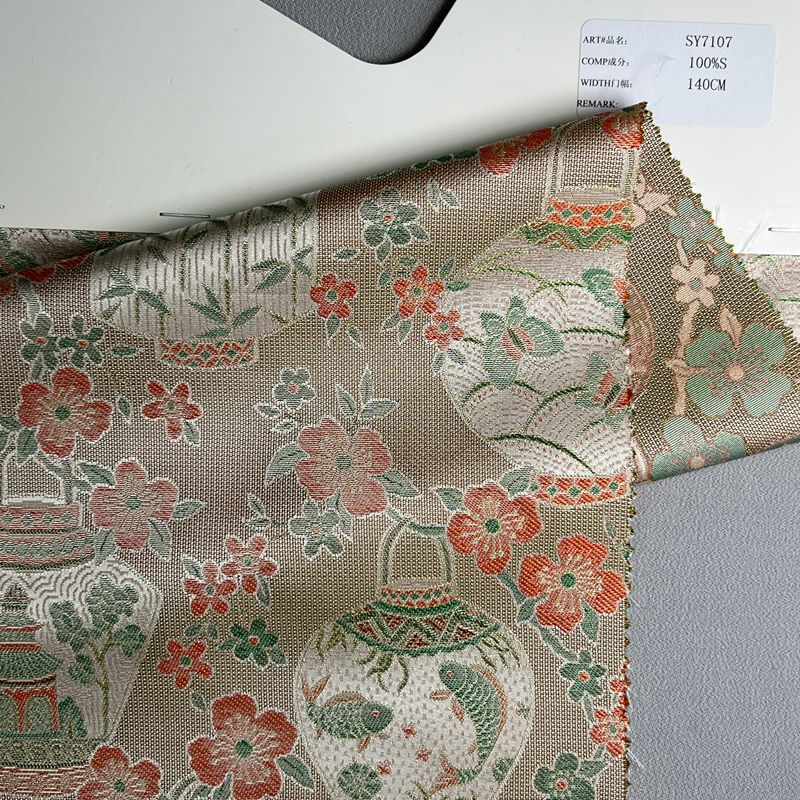 sy7107,100%silk,140cm,jacquard,yarn-dyed
