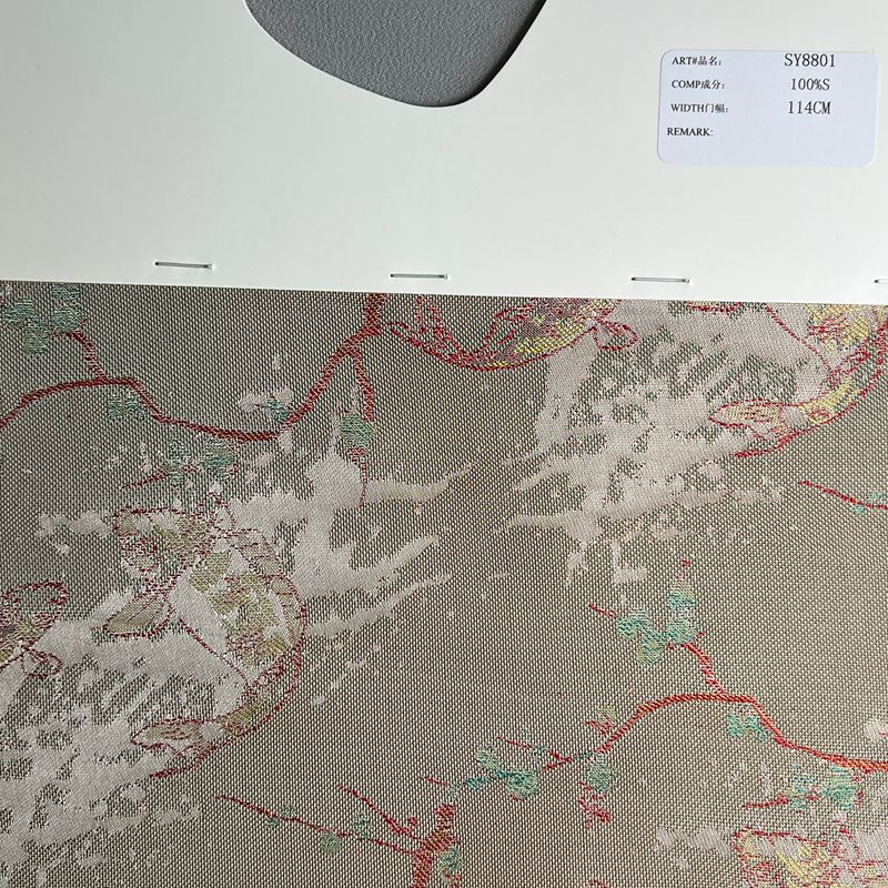 sy8801,100%silk,114cm,silk LUO,yarn-dyed