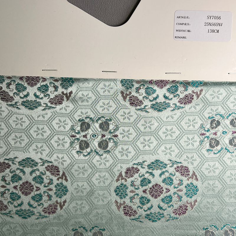 sy7056,25%silk75%viscose,138cm,jacquard,yarn-dyed