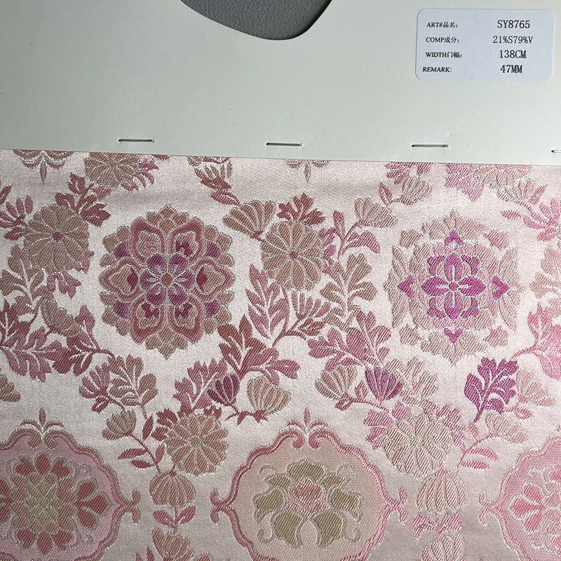 sy8765,21%silk79%viscose,138cm,47mm,jacquard,yarn-dyed