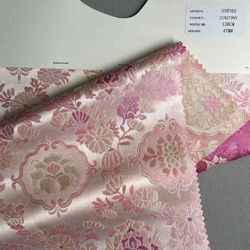 sy8765,21%silk79%viscose,138cm,47mm,jacquard,yarn-dyed