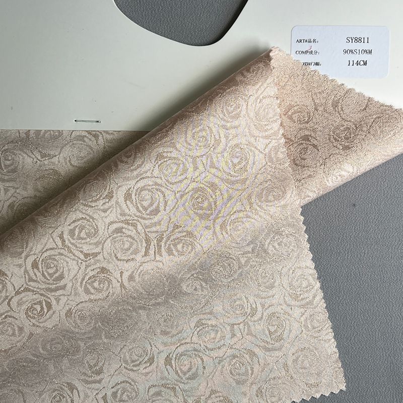 sy8811,90%silk10%metallic,114cm,jacquard,yarn-dyed