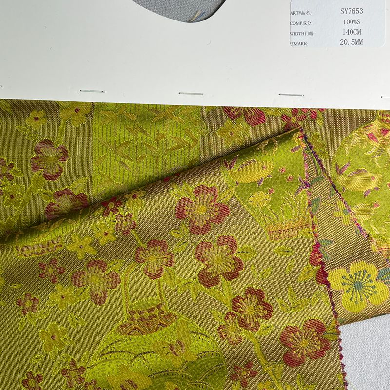 sy7653,100%silk,140cm,20.5mm,jacquard,yarn-dyed