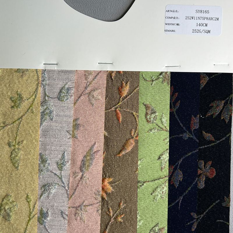 sy8165,2%silk2%wool11%nylon75%polyester8%arcrylic2%metallic,140cm,252gsm,jacquard,yarn-dyed
