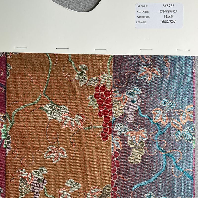 sy8757,5%silk10%metallic25%rayon60%polyester,145cm,160gsm,jacquard,yarn-dyed