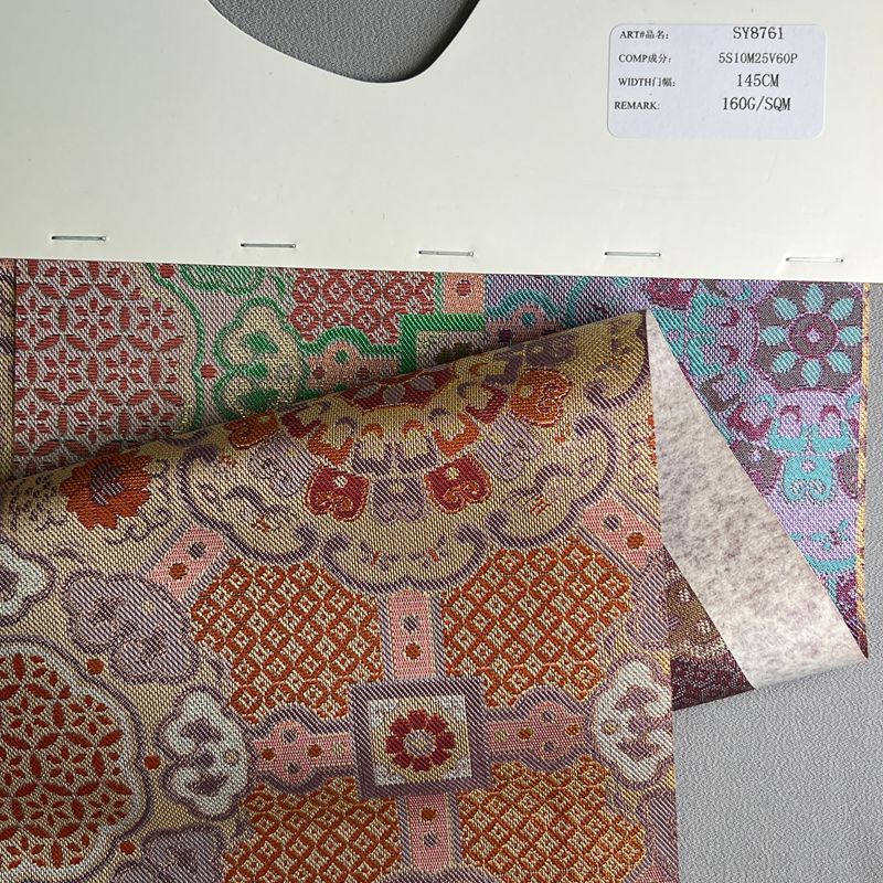 sy8761,5%silk10%metallic25%rayon60%polyester,145cm,160gsm,jacquard,yarn-dyed