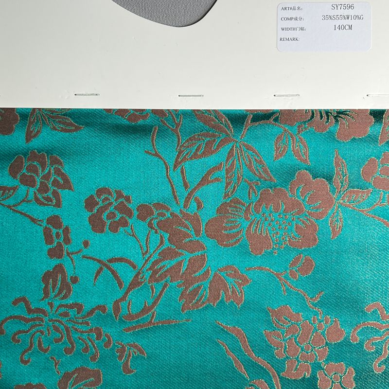 sy7596,35%silk55%wool10%metallic,140cm,jarcquard,yarn-dyed